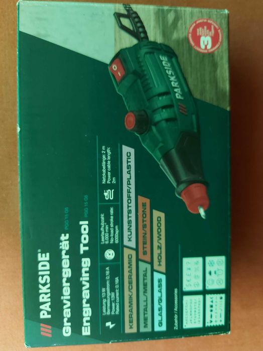 Aparat pentru gravura pe sticla, fier, lemn piatra etc Parkside