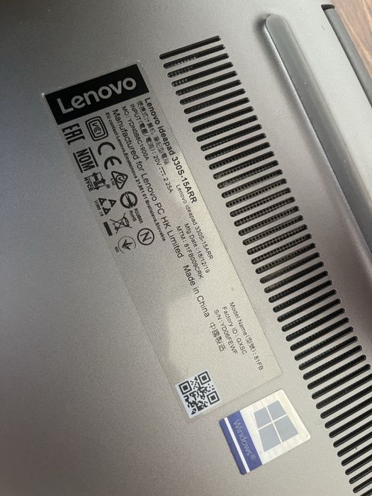 Ноутбук lenovo Ideapad 330S-15ARR