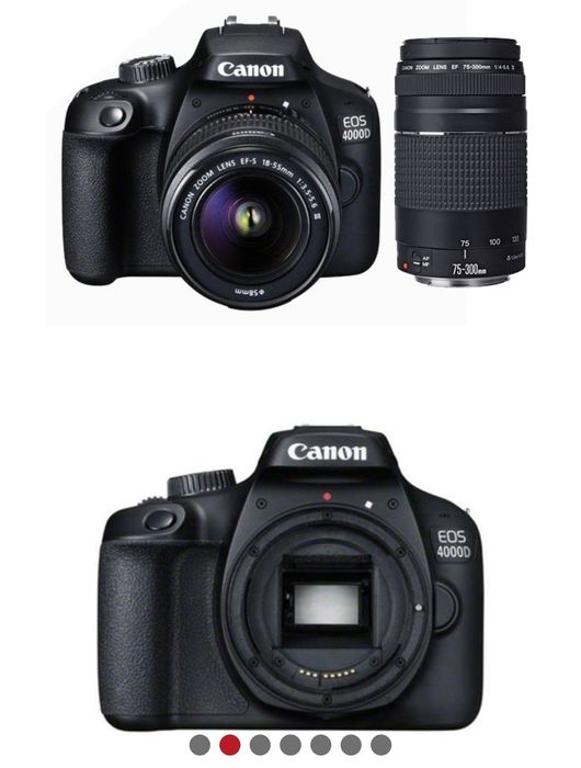 Canon EOS 4000D с 2 обектива и гаранция