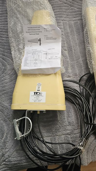Kit 2 antene 4G/LTE logaritmice 800-3000MHz cabluri de 10m ATK-LOG ALP SMA-tată