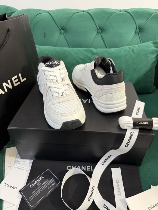Adidasi Chanel piele naturala Full Box colectie noua