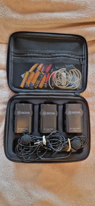 BOYA BY WM4 Pro K2 Безжичен микрофон петличка за GoPro или телефон