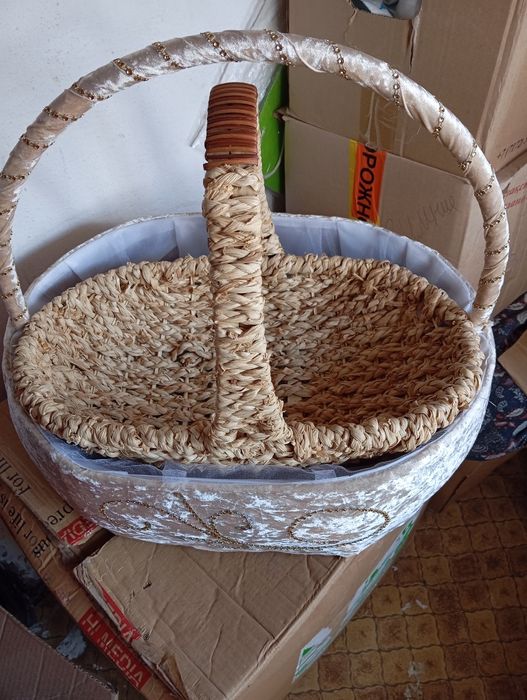 Корзина плетёная очень компактный