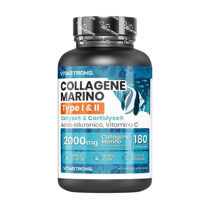 Premium Colagen Marin produsbin italia  2000 mg cuti a economică 180 capsule Pentru piele și articulații