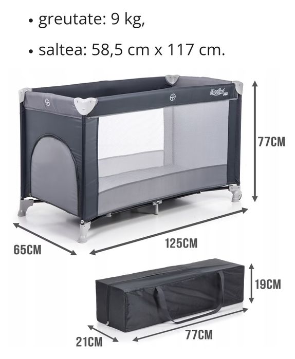 Patut pliabil pentru calatorii