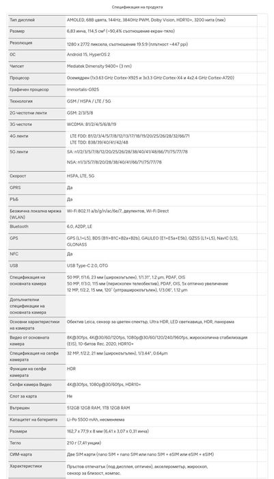 Xiaomi 15T Pro, глобален, бг меню Android auto, 2г. гаранция