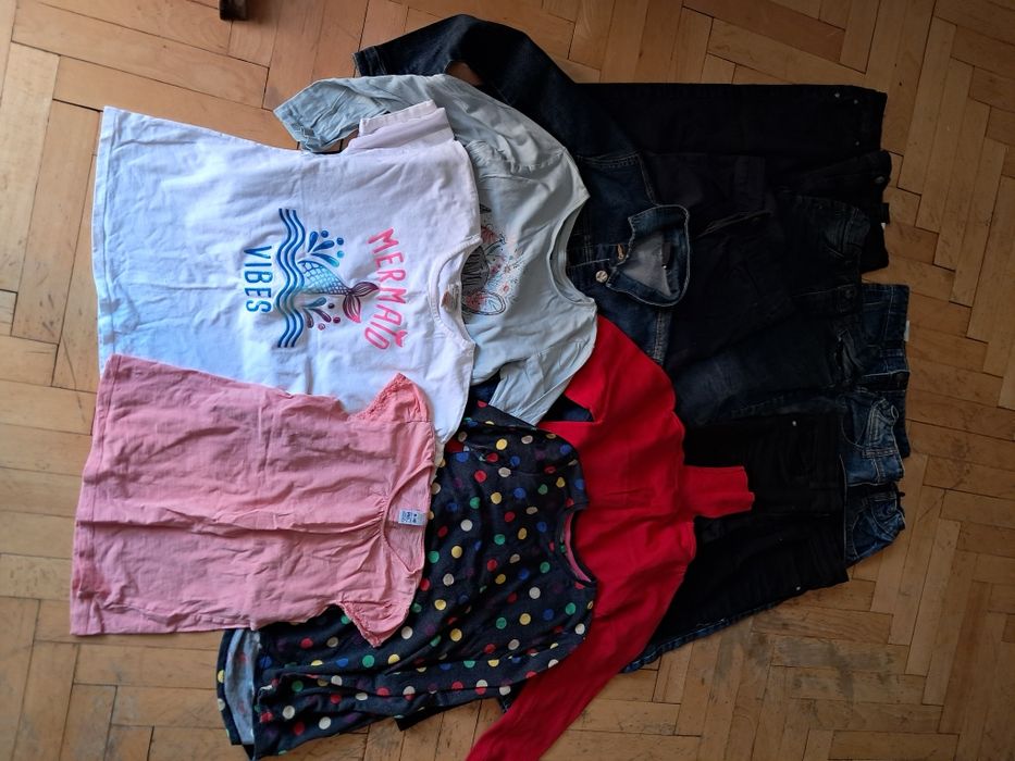12бр дрехи за момиче р-р 140- общо 8€
