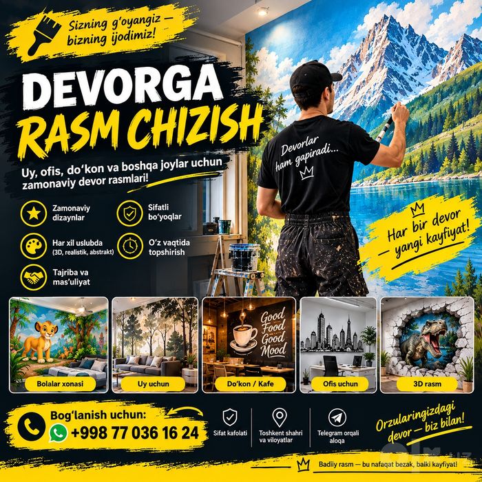 Devorga rasm chizish