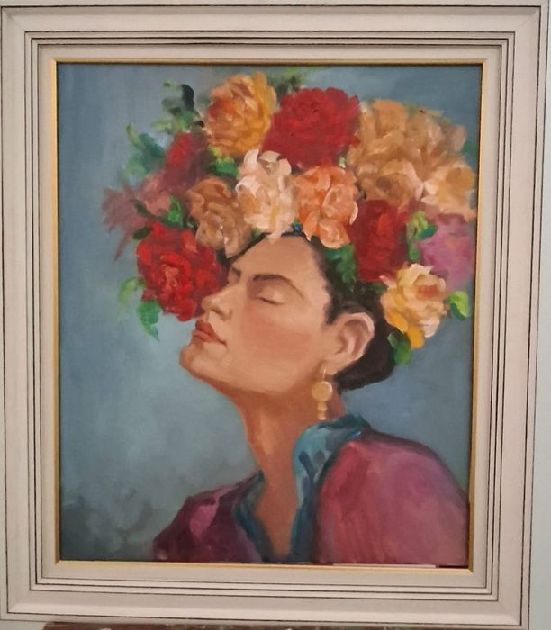 Tablou  Fata cu Coroana de Flori