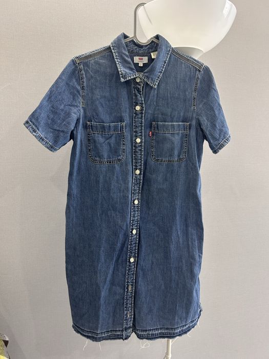 Levis джинсовое короткое платье Xs