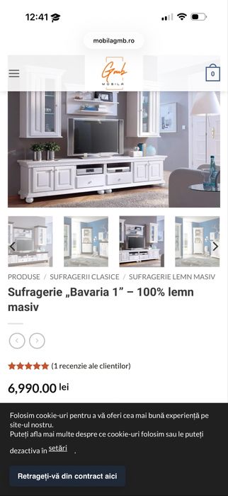 Set Sufragerie „Bavaria 1” – 100% lemn masiv