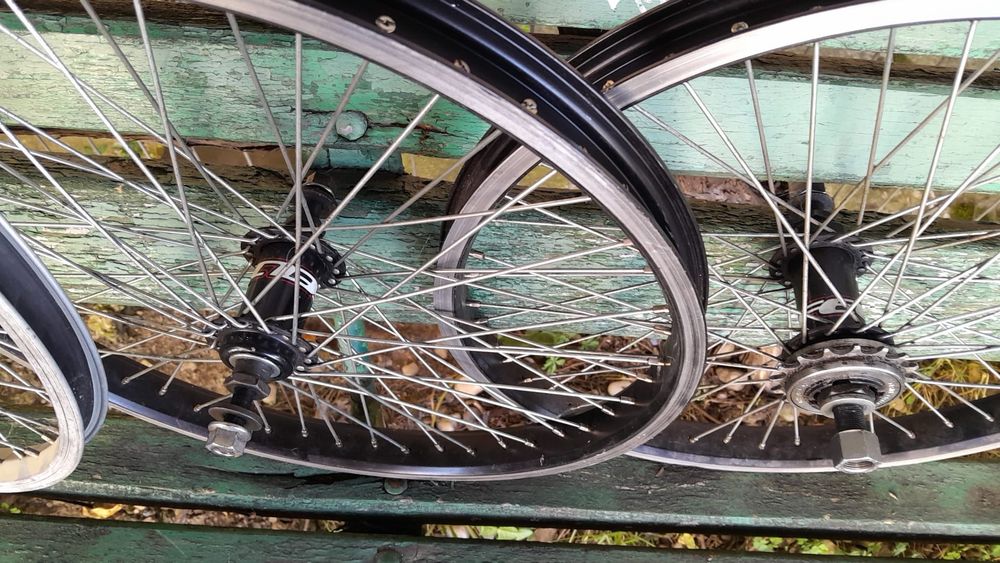 Set roti bicicleta bmx 20 inchi