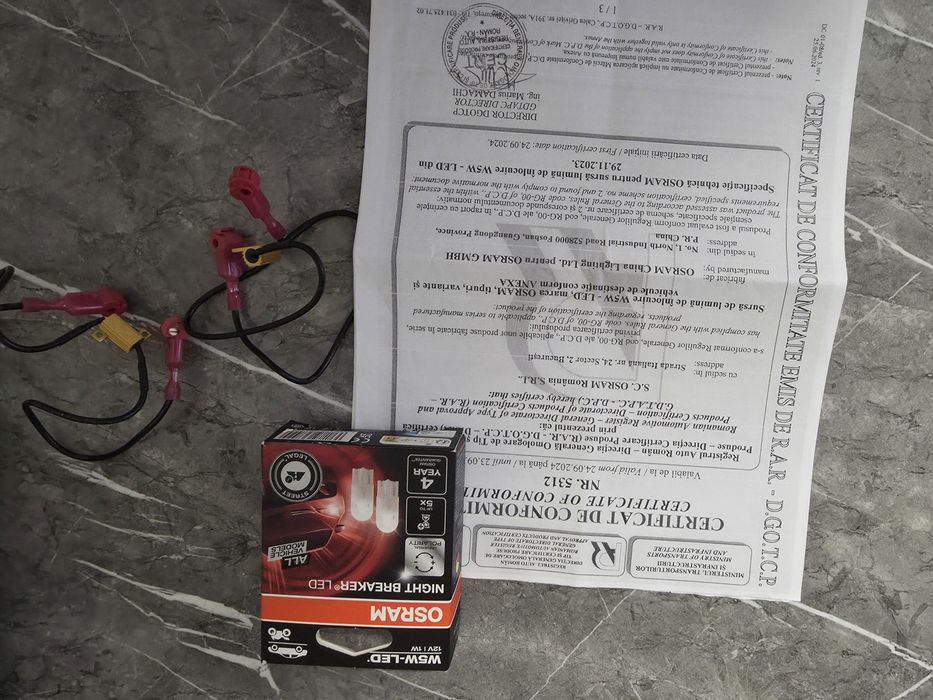 Becuri led W5W Osram + anulator eroare omologate RAR