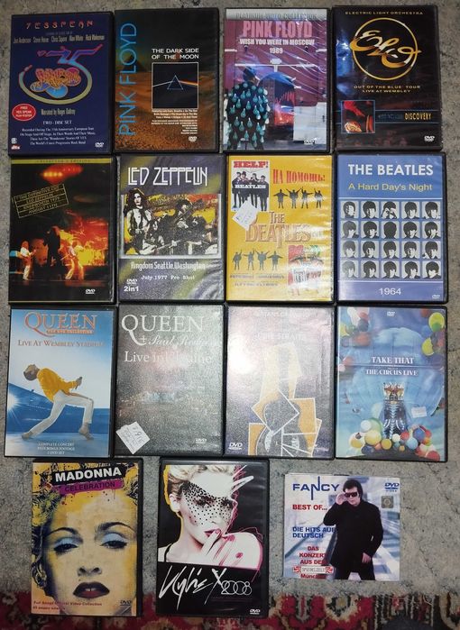 Аудио Сд диски, DVD концерты и клипы, видеокассеты