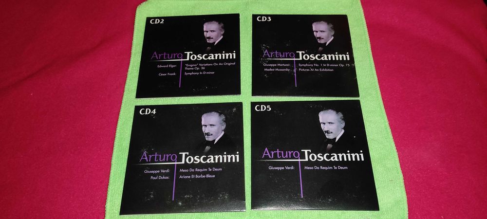 9 cd - ARTURO TOSCANINI - impecabile  IN set box au fost 10 cd.  Lipsa cd. Nr 1 pret 100 ron 9 bucati
