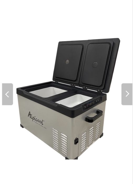 Переносим компресорен хладилник с две отделения 12/24/220V ALPICOOL
