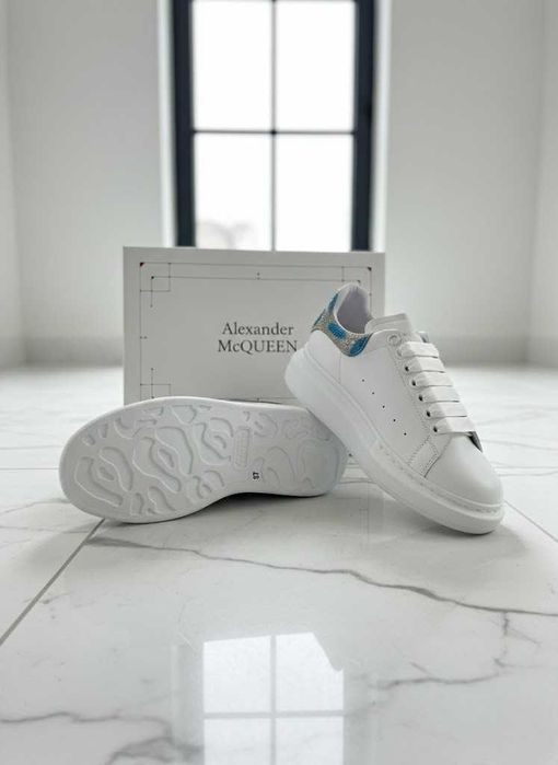 Adidasi Alexander McQueen Glitter - Pietricele - Piele Natura