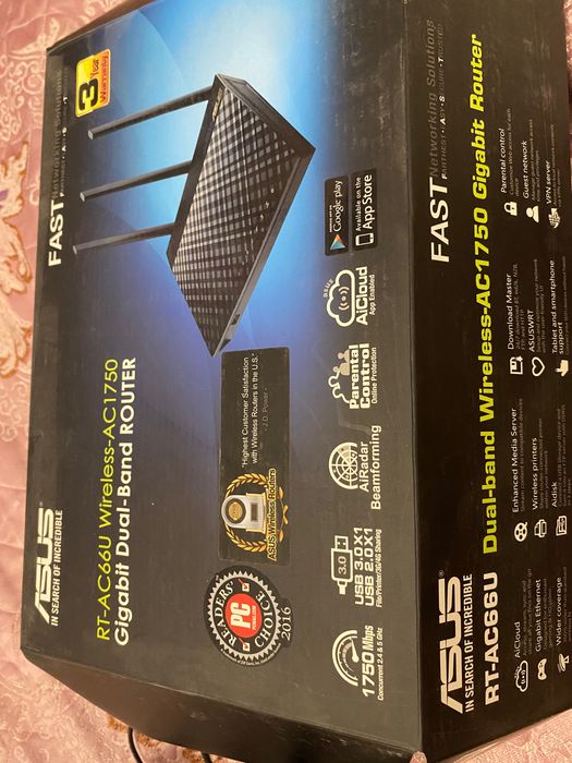 Wi-fi роутер ASUS  RT-AC66U wireless AC1750