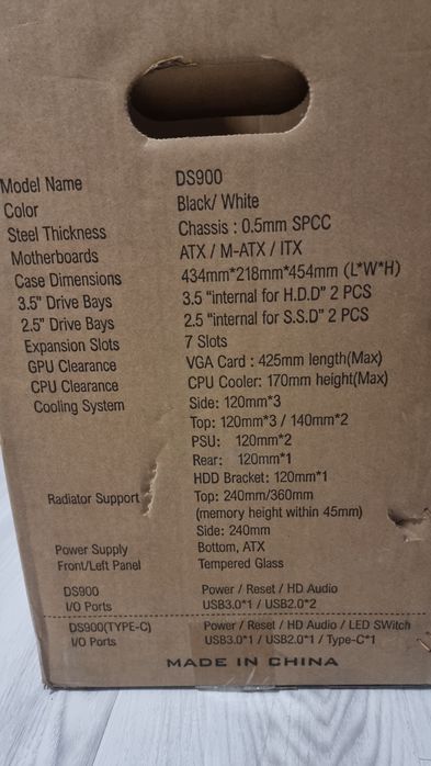 Продам новый белый корпус