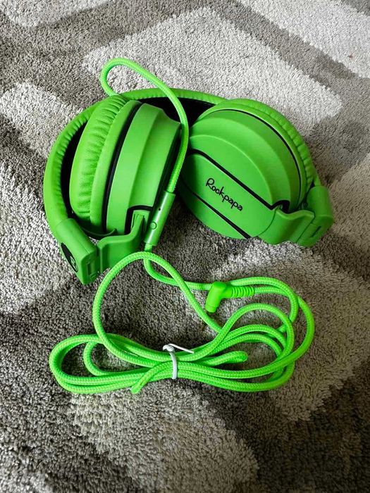 Слушалки , Headphones ROCKPAPA , Foldeble On Ear , With Line Mic
