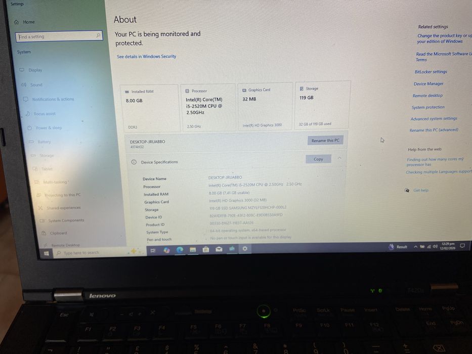 laptop lenovo think pad t420 s