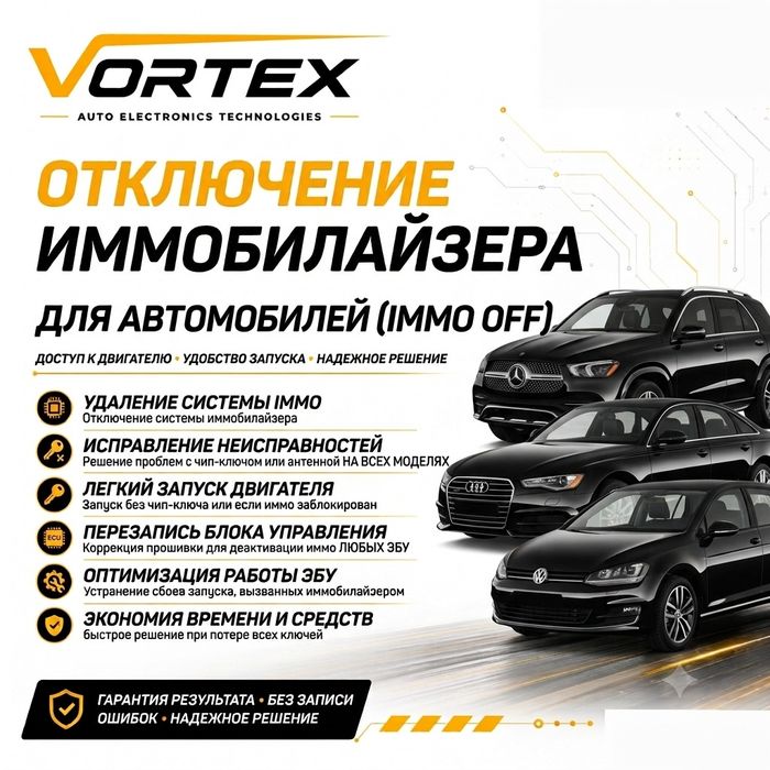 •Иммобилайзер IMMO OFF•