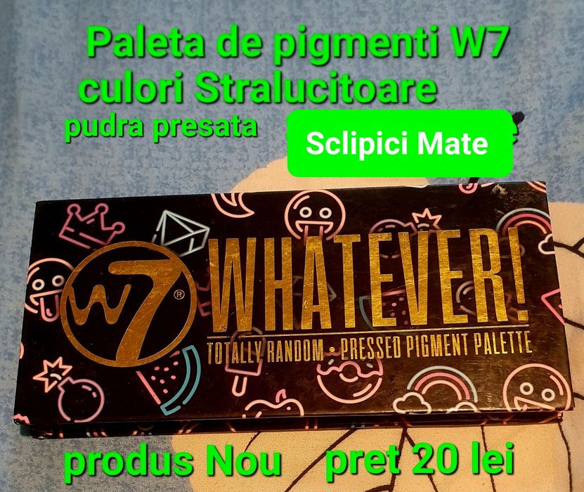 Paleta de pigmenti w7