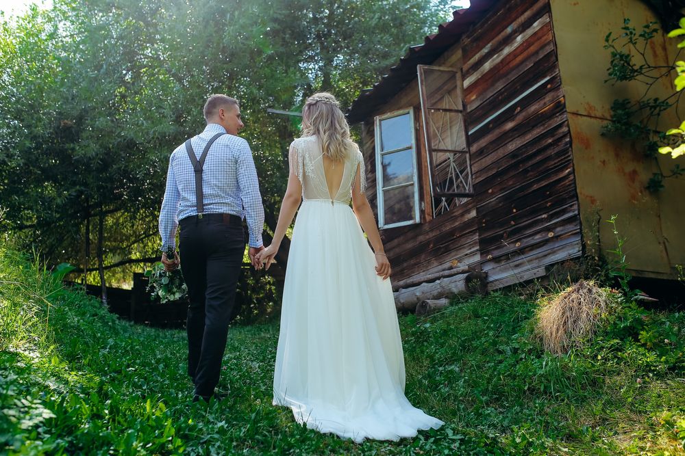 Свадебное платье А-силуэт