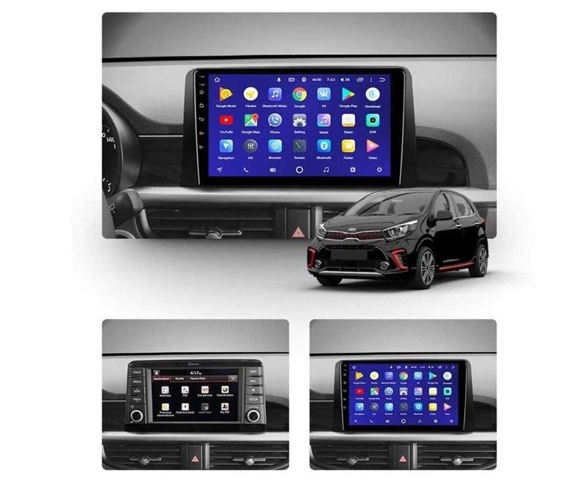 KIA PICANTO MORNING 2017/2020 9" - андроид навигация, 9733