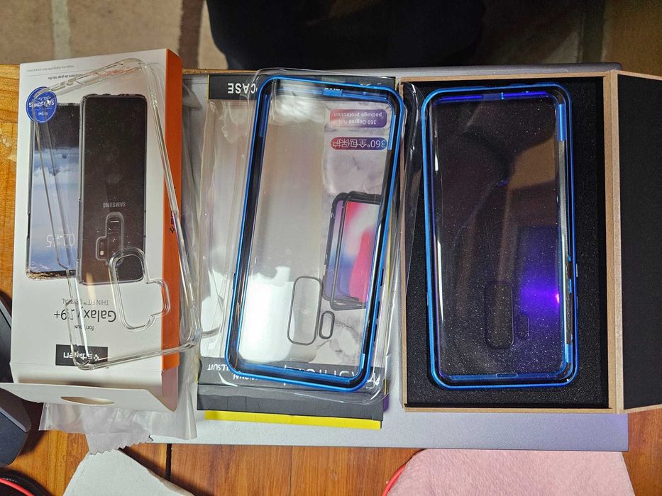 Телефон Samsung S9+ plus 64gb кутия зарядно Протектори ТОП