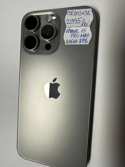 Iphone 15 Pro Max, 256GB, Bat.87% -T-