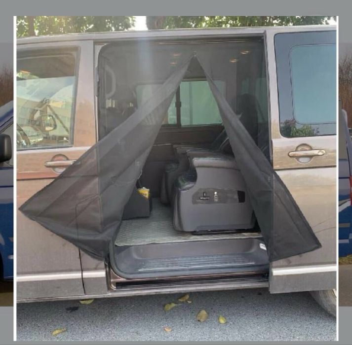 Protecție internă solară pentru VW T5 T6 Camper, cu folie de aluminiu îngroșată și bază de bumbac, impermeabilă și protecție UV si plasa tantari