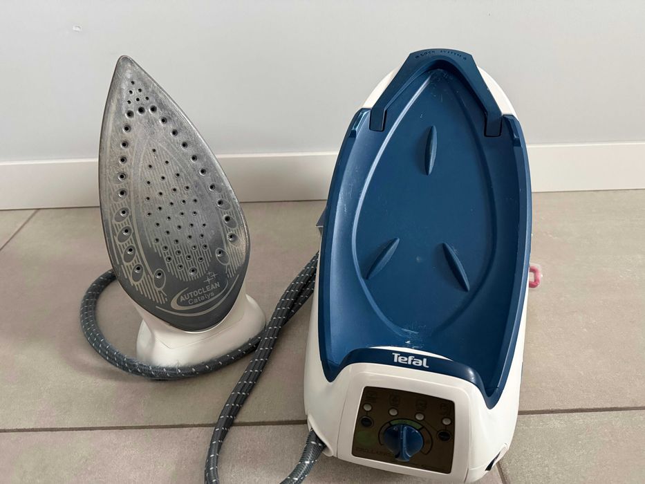 Център за гладене Tefal Pro Express GV8461, Autoclean, 2200 W, Син