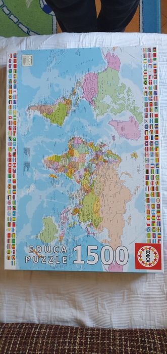 Puzzle 1500 piese , Harta lumii