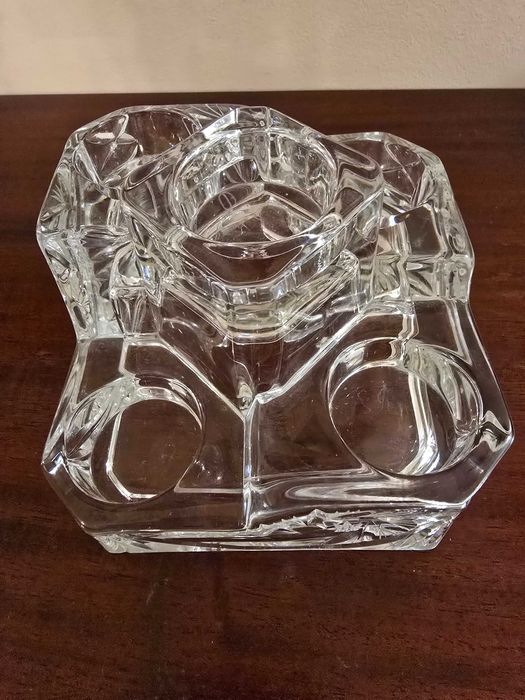 Suport pentru lumanari din cristal taiat manual- Partylite
