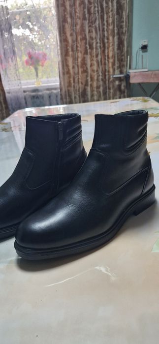 Зимние ботинки кожа