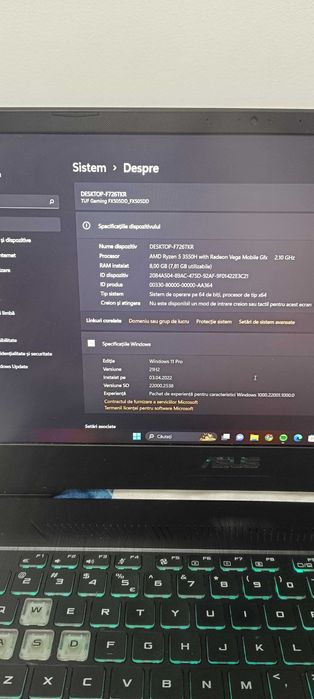 Laptop Gaming ASUS TUF FX 505 DD