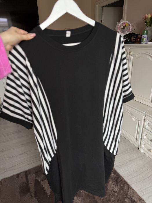 Rochie alb negru XXL