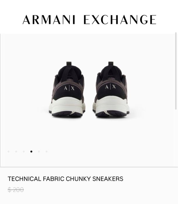 Оригинал Armani Exchange мужские кроссовки