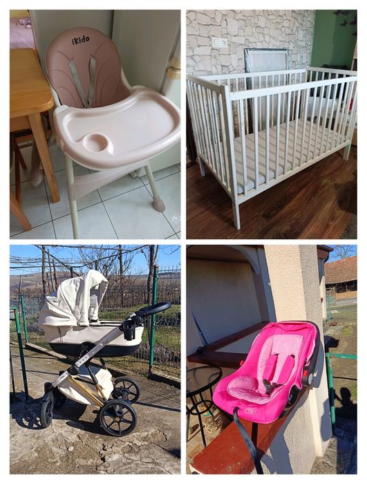 Vând Cărucior, pătuț...etc pt bebeluși