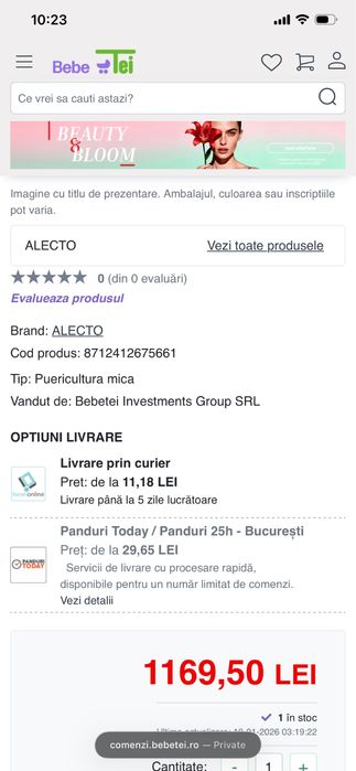 Baby monitor Alecto 750 DVM