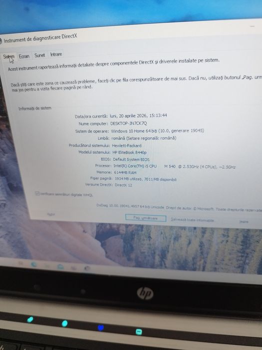 Laptop HP cu  I5