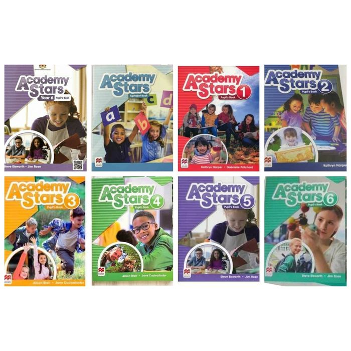 Доставка. Academy Stars 0,1,2,3,4,5,6 pupil's book + workbook + диск
