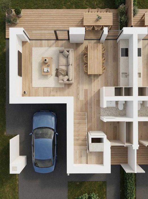 PLAI NOU - Apartamente moderne 4 camere, curte, carport