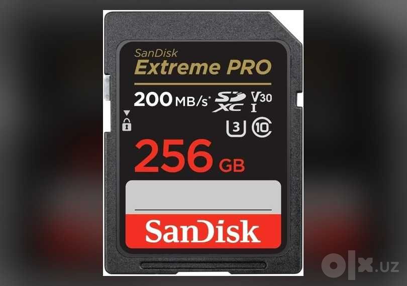 SanDisk Extreme PRO 256 ГБ - SDXC для камеры и 4K - Гарантия