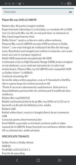 Dvd LG UBK 90  si dvd recorder rdr-hx 1000