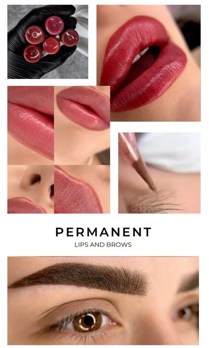 Перманент губ и бровей 10.000 тнг