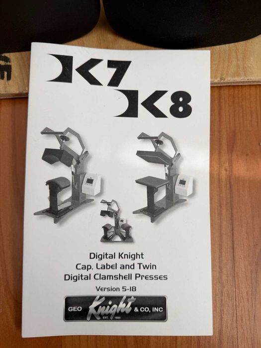 Geo Knight DK7 Професионална термопреса за шапки - като нова