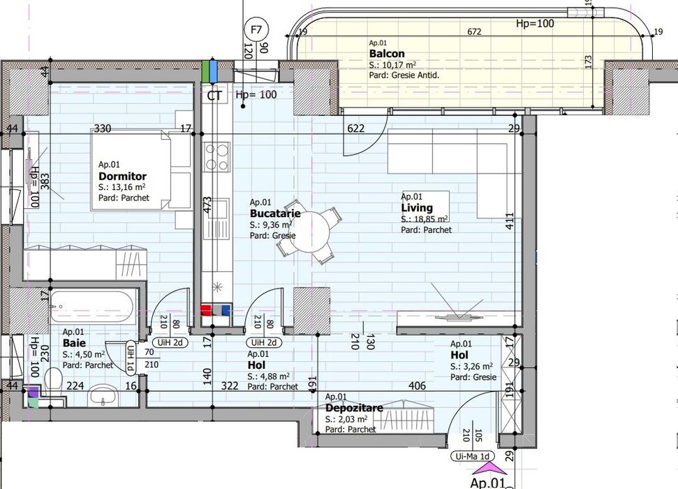 Apartament 2 camere direct de la dezvoltator -MAGIC DANUBE RESIDENCE-