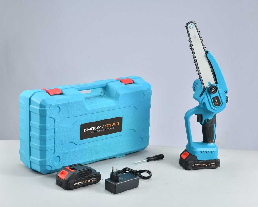 Акумулаторна Безчеткова резачка ChromeStar+ омасляване+2 вериги+2 бат.
